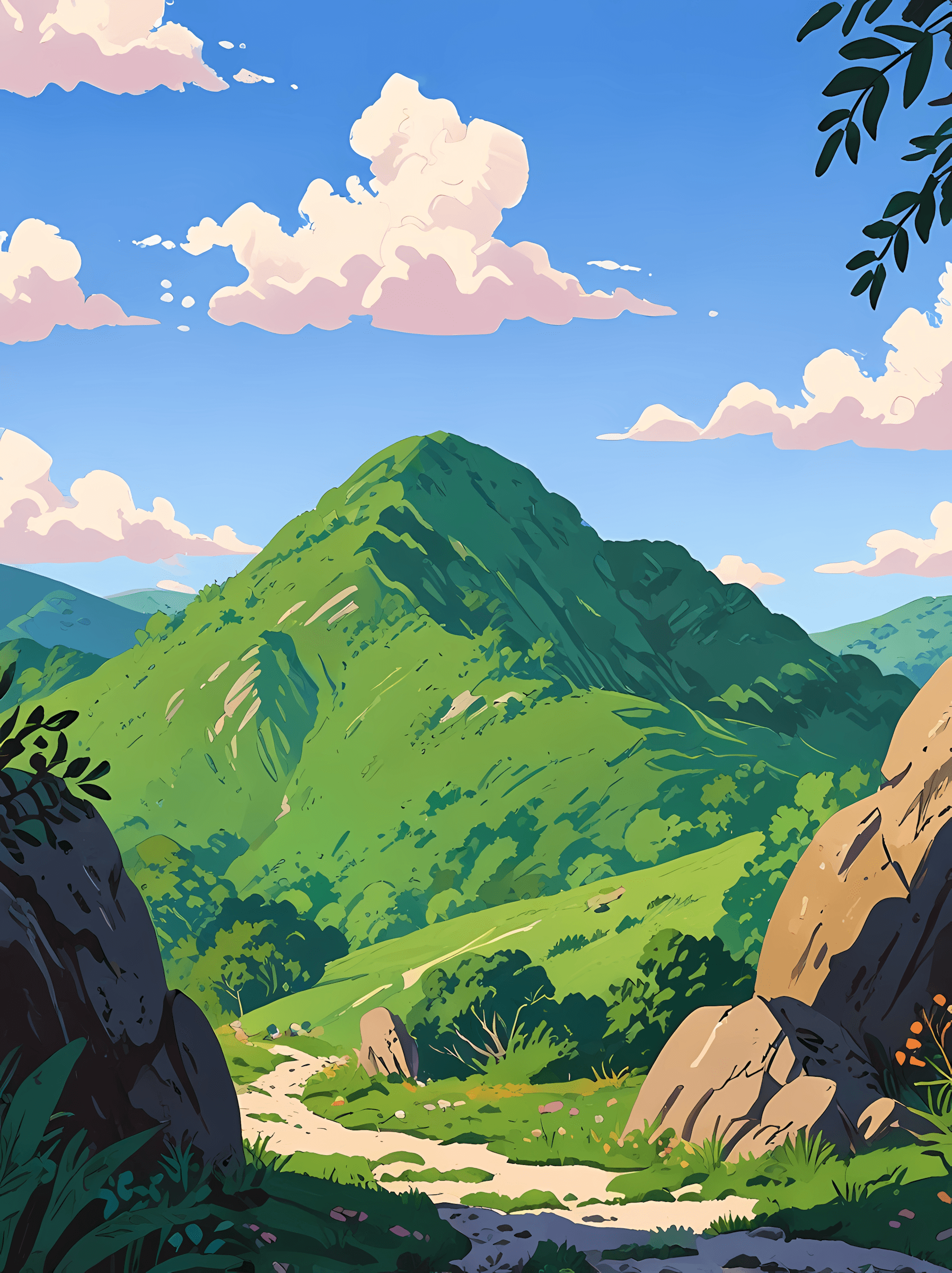 Lush mountain landscape